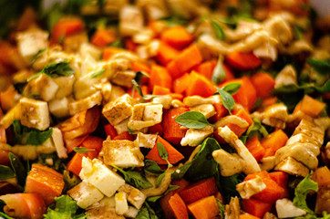 salad with vegetables