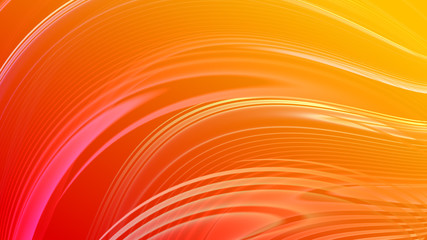 Abstract red yellow gradient geometric background. ์Neon light curved lines and shape with colorful graphic design.