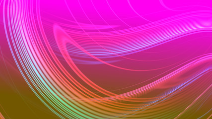 Abstract red purple gradient geometric background. ์Neon light curved lines and shape with colorful graphic design.