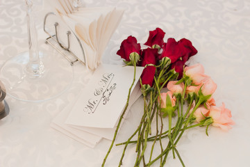 Decor, postcard for wedding 