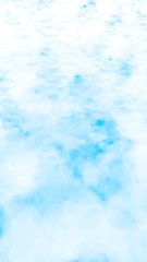 The bright sky in the morning. Blue sky background with white clouds. Cumulus white clouds in the clear blue sky. 3D illustration