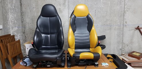 Restorated Leather seats.