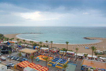 Obraz premium view of the beach in the region sea