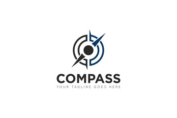 compass logo and travel navigation icon vector illustration