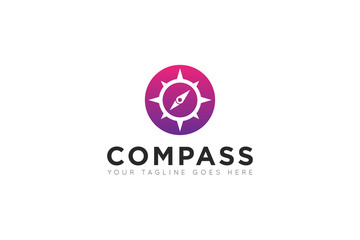 compass logo and travel navigation icon vector illustration