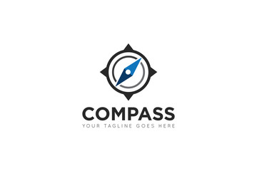 compass logo and travel navigation icon vector illustration