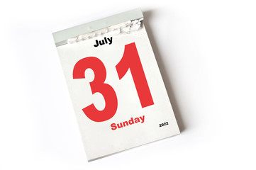 31. July 2022