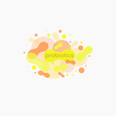 Probiotics Bacteria Vector Logo