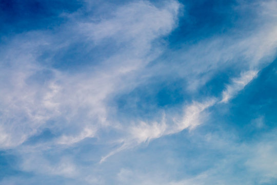 cloudscape and blue sky landscape