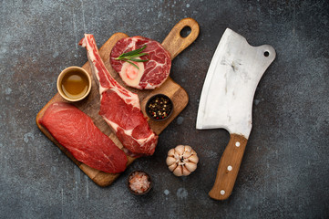 Assorted meat cuts