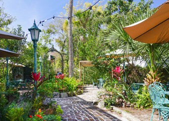 Obraz premium Garden with Flowers