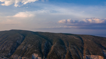 sunset in the mountains