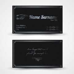 Vector old-style retro vintage business card