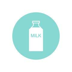bouttle of milk icon, vector illustration