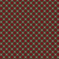 seamless pattern with red hearts