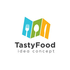 Food Concept Logo Design Template