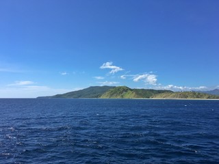 A beautiful view of an island in Indonesia 