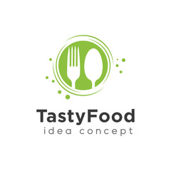 Food Concept Logo Design Template