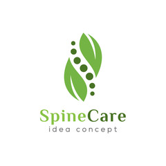Spine Clinic, Chiropractic, Concept Logo Design Template