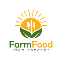 Food Concept Logo Design Template
