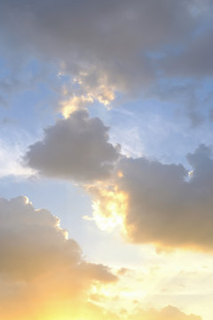 Beautiful dramatic cloud scape, Cloudy sky background. © RPA_studio