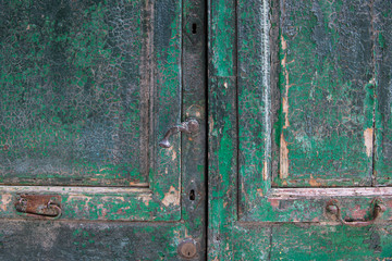 old wooden door