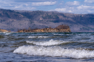 Spring storm on Lake Baikal