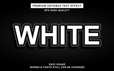 text effect - white