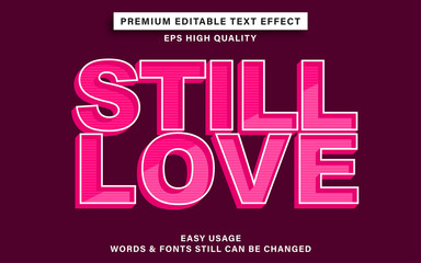 text effect - still love