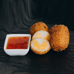 Rice Balls with Cheddar Cheese