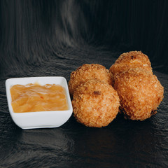 Salmon and Cheddar Rice Balls