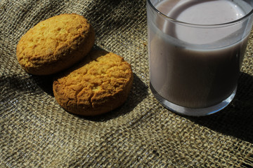 Cookies on a piece of cloth