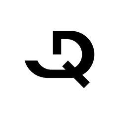 QD letter logo design vector