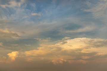 Obraz premium Beautiful sky with clouds background. The softness of the clouds and the brightness of the sky. Light blue background.