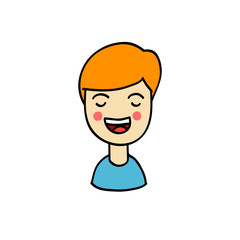 girl or boy avatar doodle icon