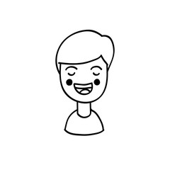 girl or boy avatar doodle icon