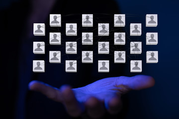 internet net and data digital concept teamwork.