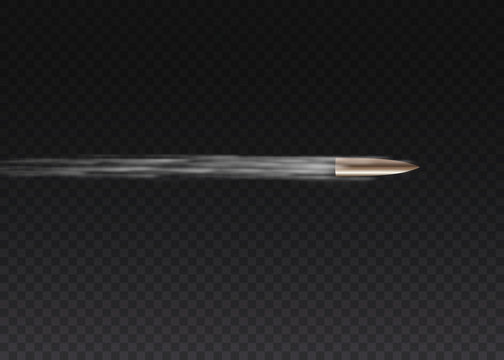 flying bullet vector