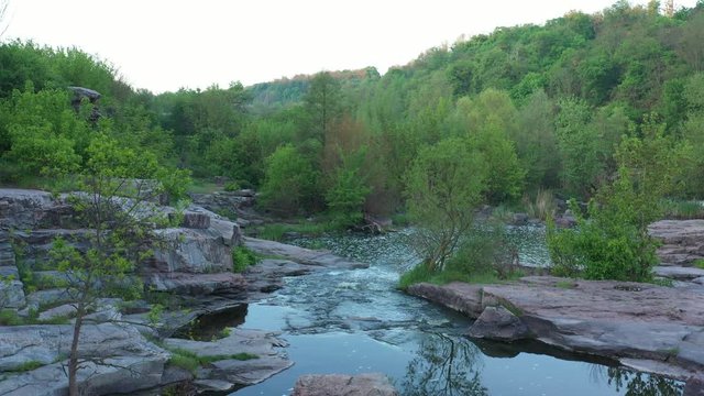 Stone canyon in the village of Buki, Cherkasy region, Ukraine