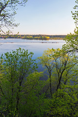 overlooking mississippi river at spring lake park
