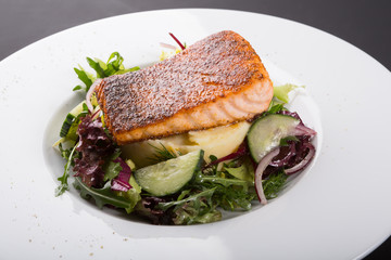 Fried white fish fillet