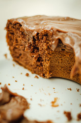 slice of chocolate cake