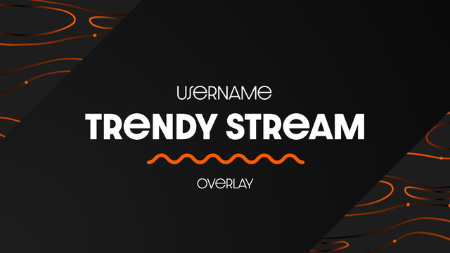 Abstract Trendy Streamer Overlay