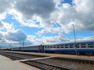 Fototapeta premium railway in the sky