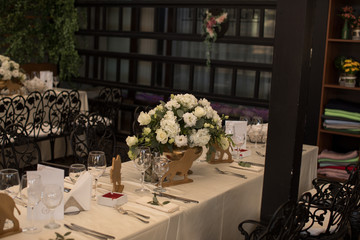 table setting for a dinner