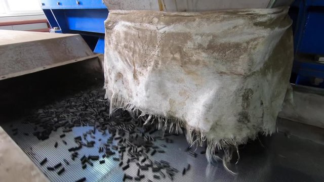 Production of heat-treated sludge in the form of granules at modern sewage treatment facilities. Phosphorus-nitrogen fertilizers. Sochi, Russia.