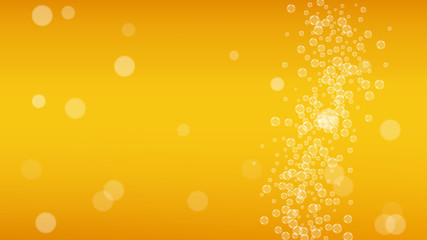 Craft beer background. Lager splash. Oktoberfest foam.