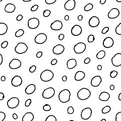 Seamless pattern with hand drawn textures. Doodle style. Vector objects. Abstract elements. Textile print. Sketch background