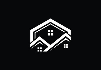 Real estate logo, House logo, Home logo sign symbol