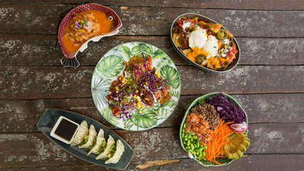 menu restaurante brunch, comida